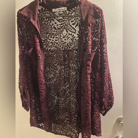 Maurices Tops - 🎆🎆 Lace Button Up Blouse 🎆🎆
